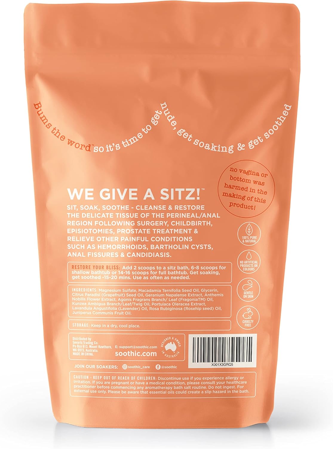 Soothic Sitz Bath Soak Blend