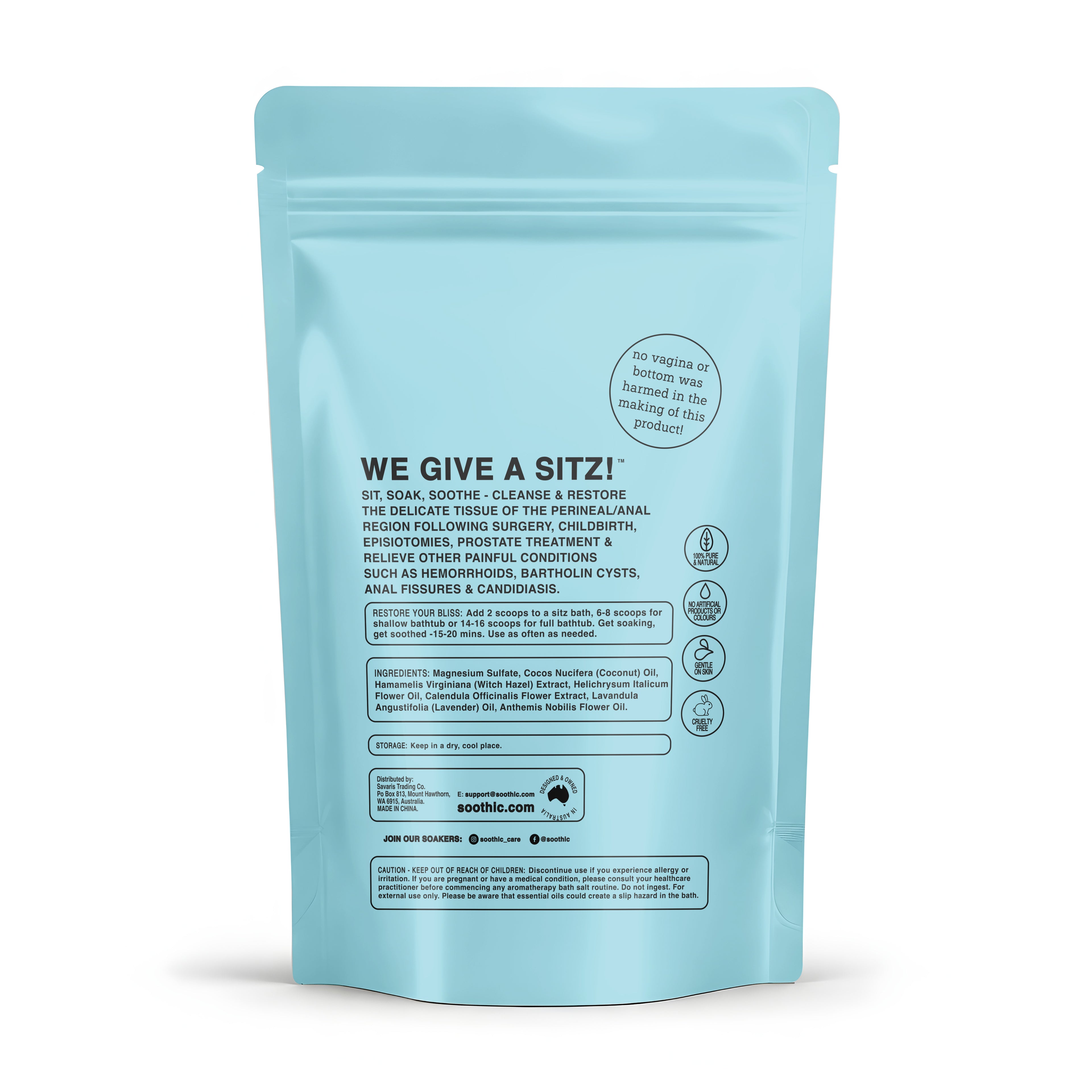 Soothic Sitz Bath Soak Blend 16oz